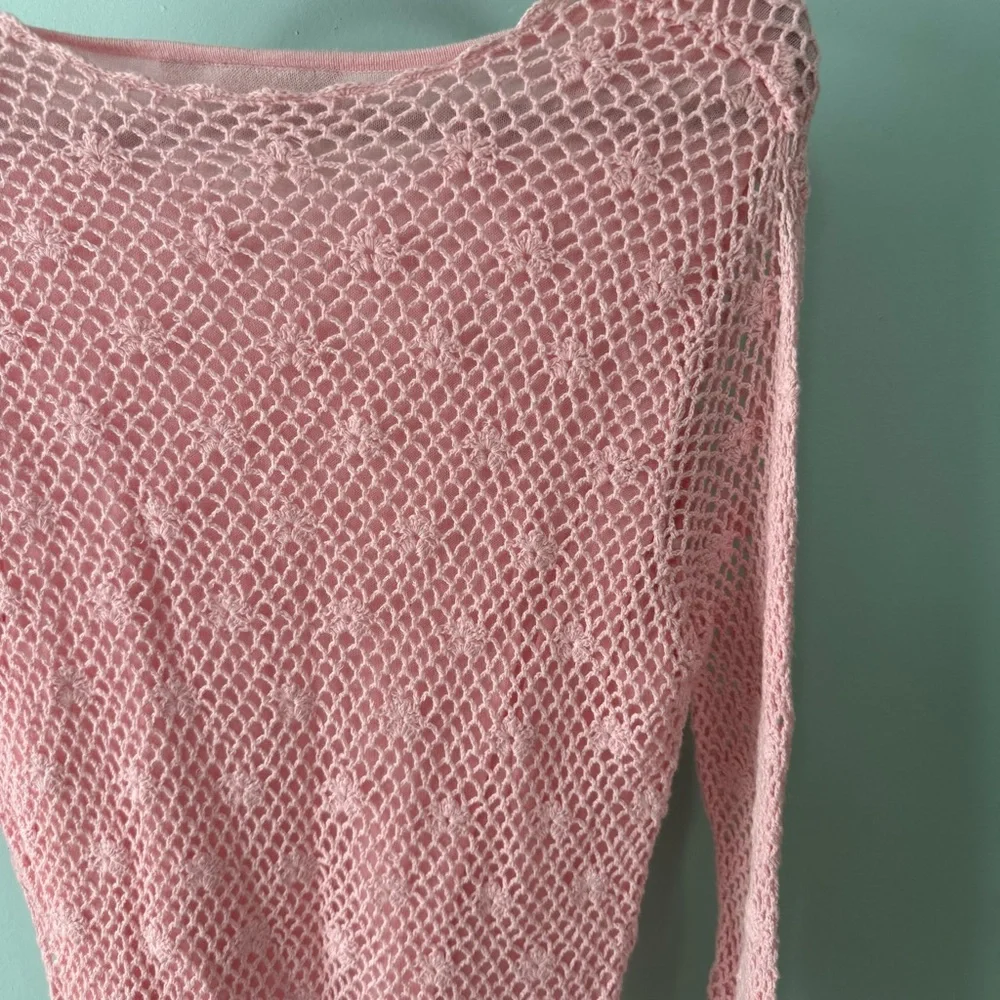Croft & Barrow Pink Knit Sweater Size Large - Picture 9 of 11
